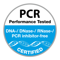 PCR Performance Tested quality seal 	
PCR Performance Tested quality seal